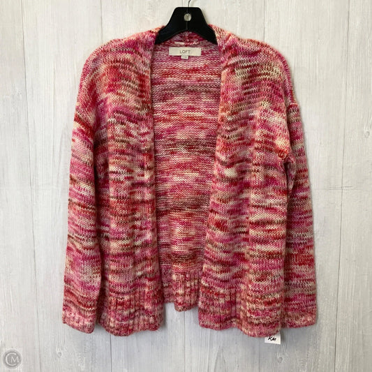 Sweater Cardigan By Loft In Pink, Size: Xs
