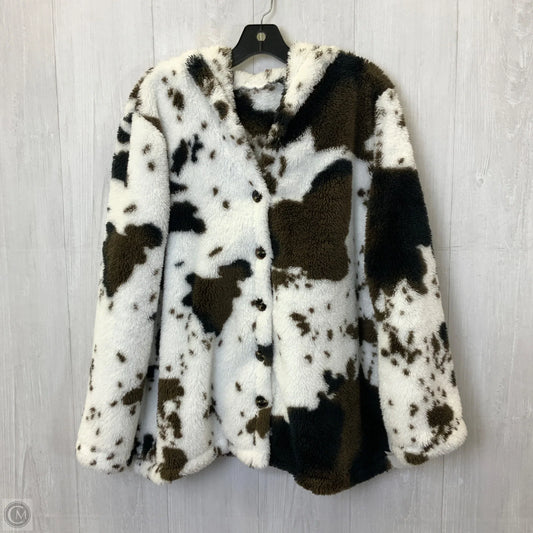 Jacket Faux Fur & Sherpa By Shein In Animal Print, Size: M