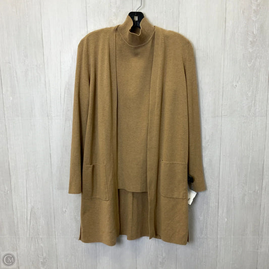 Sweater 2pc By Chicos In Tan, Size: S