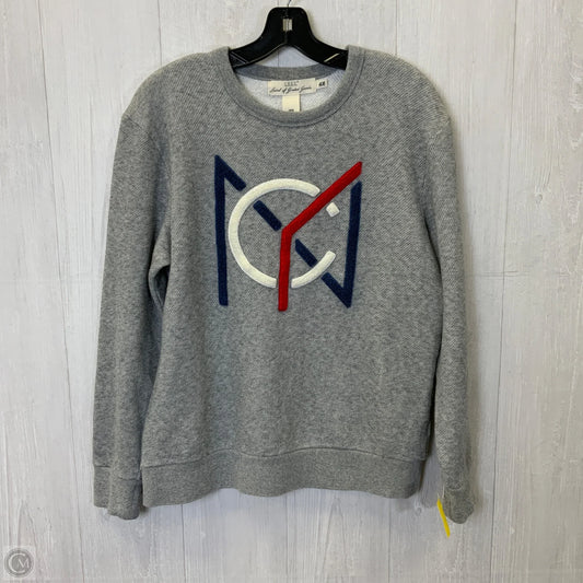 Sweatshirt Crewneck By H&m In Grey, Size: M
