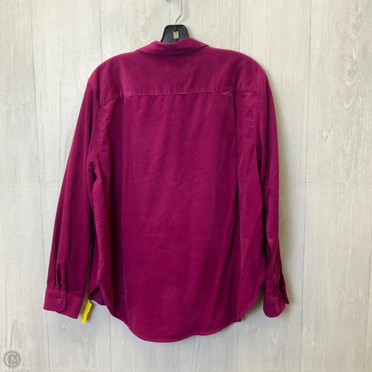 Blouse Long Sleeve By Loft In Purple, Size: L