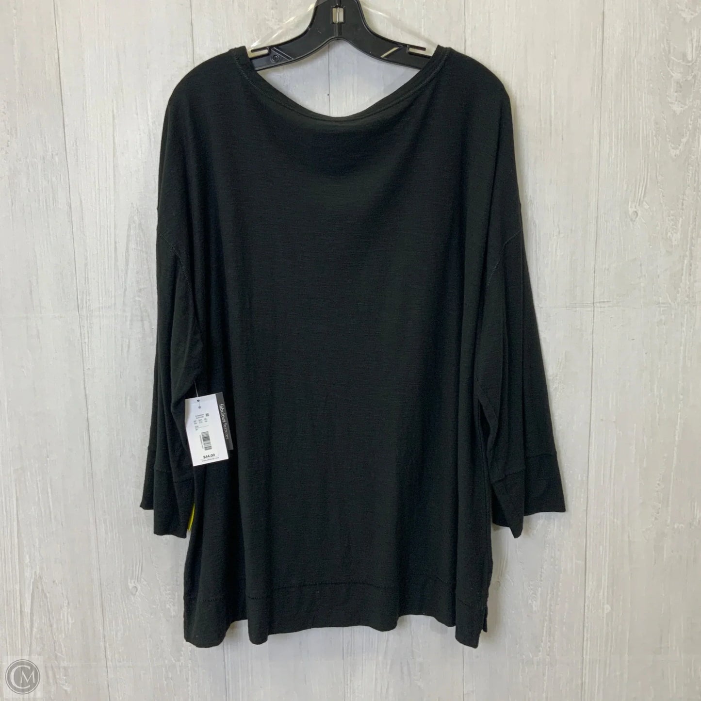 Top Long Sleeve Basic By West Bound In Black, Size: 3x