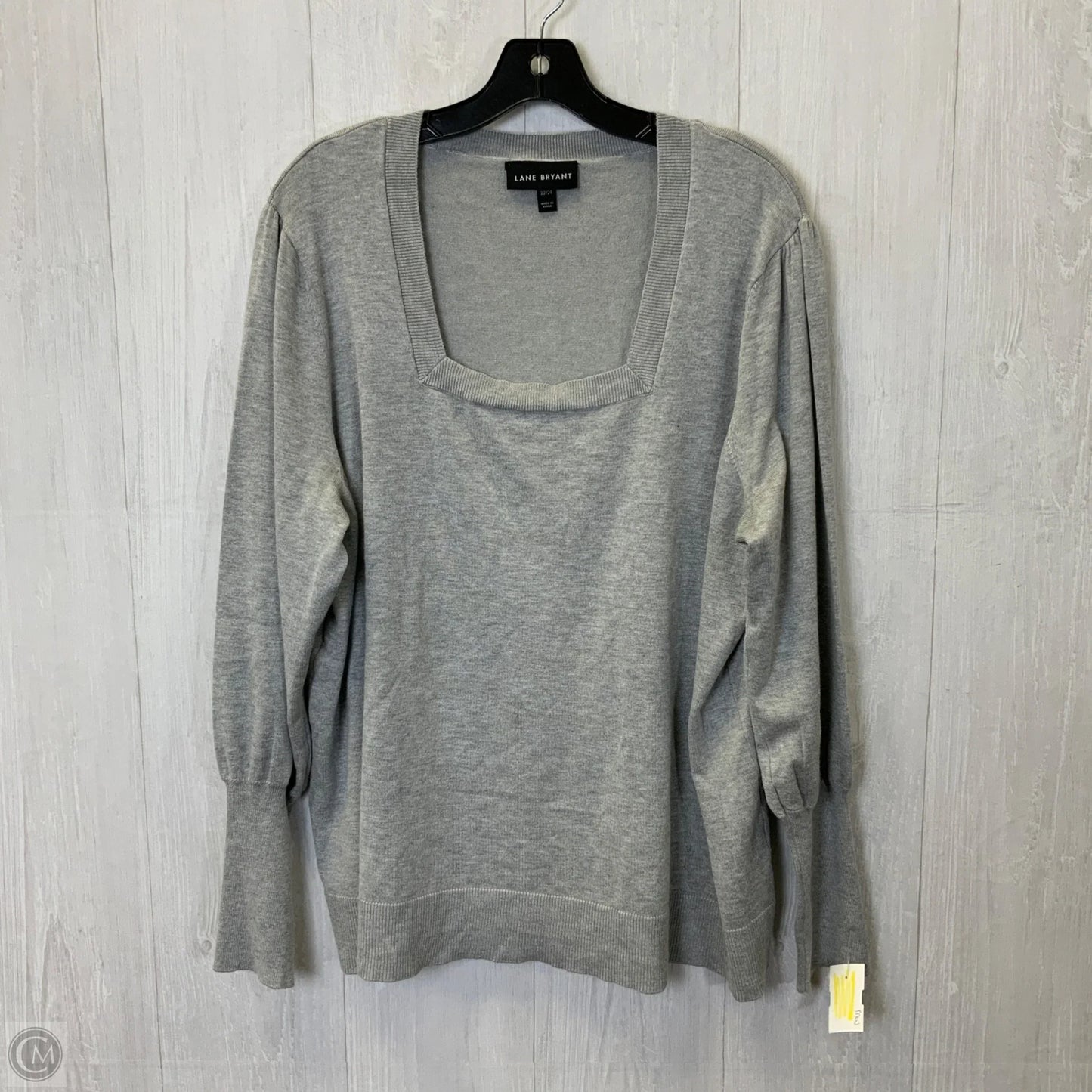 Top Long Sleeve By Lane Bryant In Grey, Size: 3x