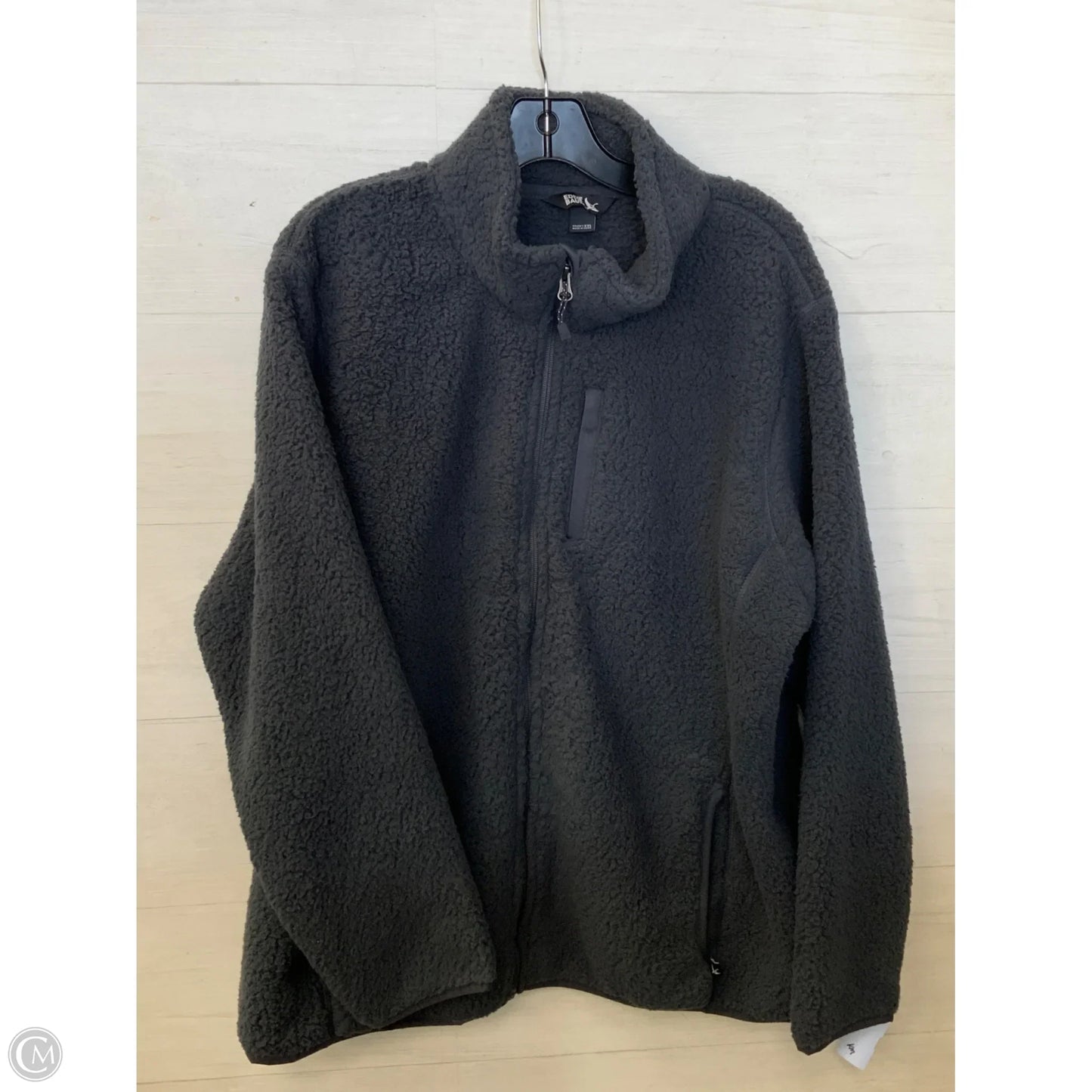 Jacket Fleece By Eddie Bauer In Grey, Size: Xxl