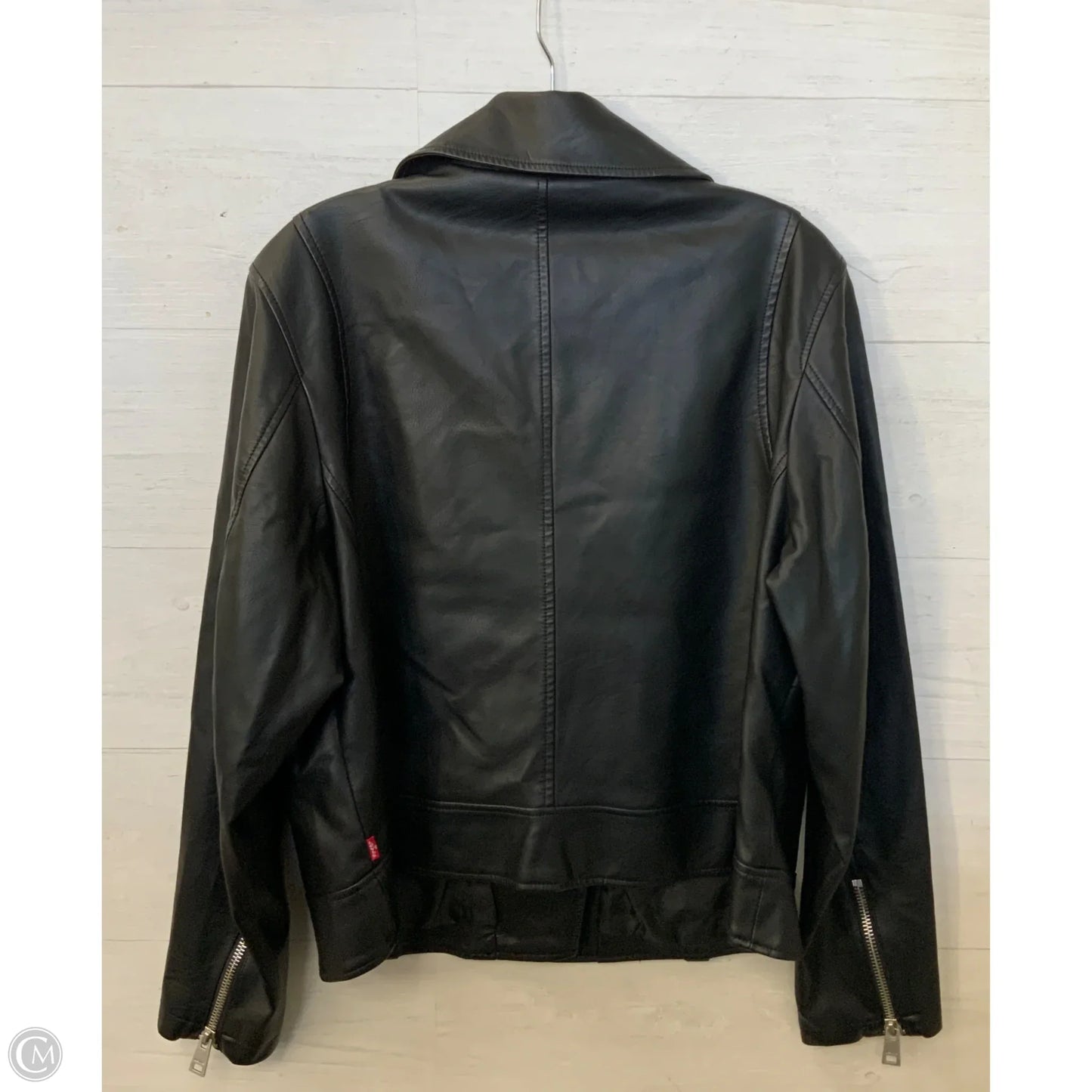 Jacket Moto By Levis In Black, Size: 1x