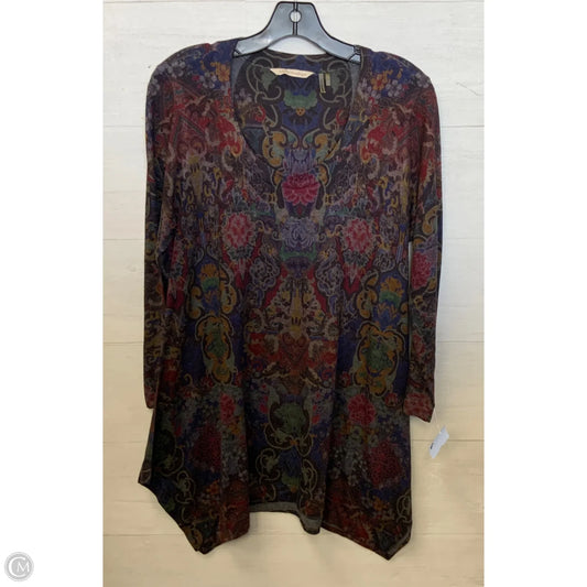Tunic 3/4 Sleeve By Soft Surroundings In Multi-colored, Size: Mp