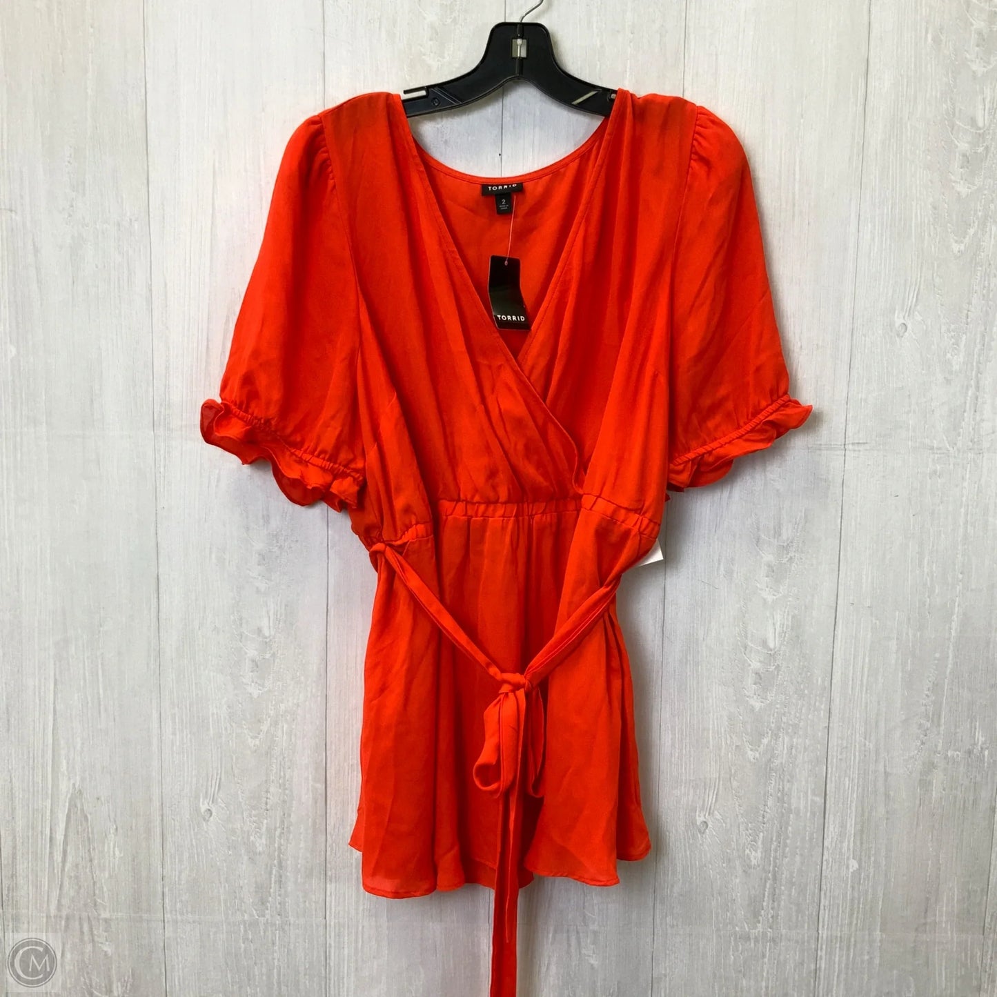 Top Short Sleeve By Torrid In Orange, Size: 2x