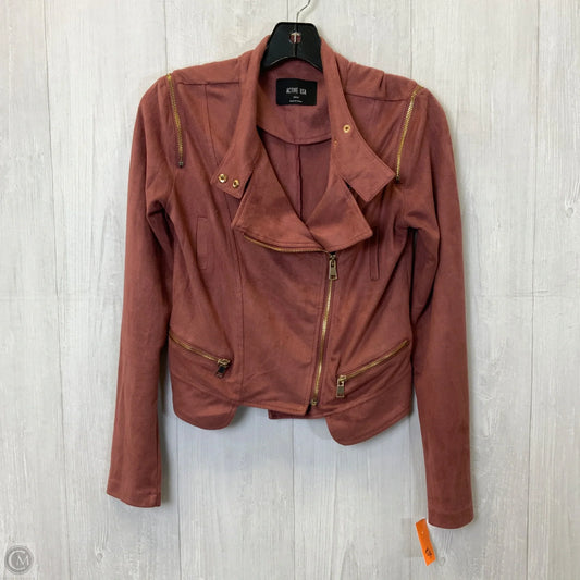 Jacket Moto By Active Usa In Mauve, Size: S