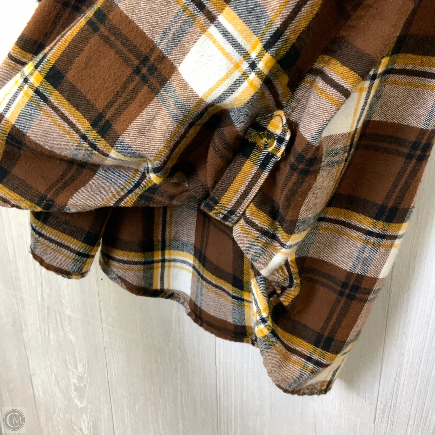 Jacket Shirt By No Boundaries In Plaid Pattern, Size: 2x