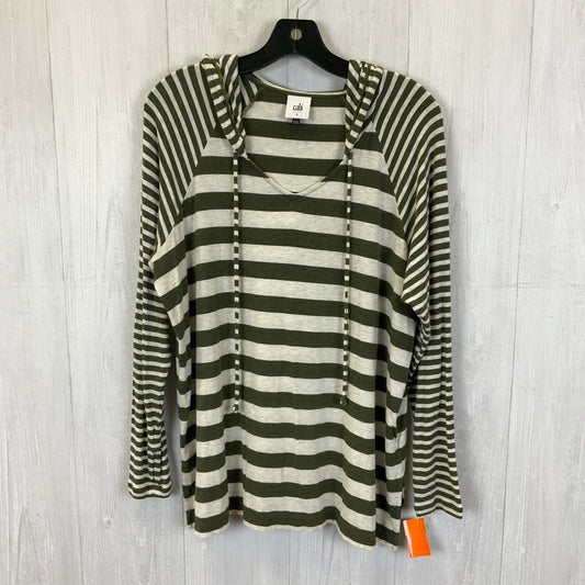 Top Long Sleeve By Cabi In Striped Pattern, Size: S
