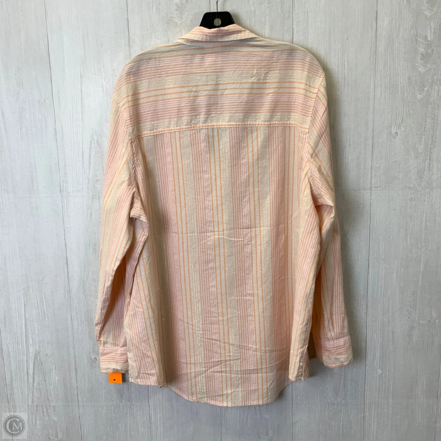 Top Long Sleeve By Gap In Orange & Pink, Size: Xl