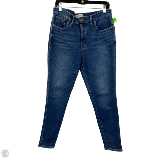 Jeans Skinny By Madewell In Blue Denim, Size: 12