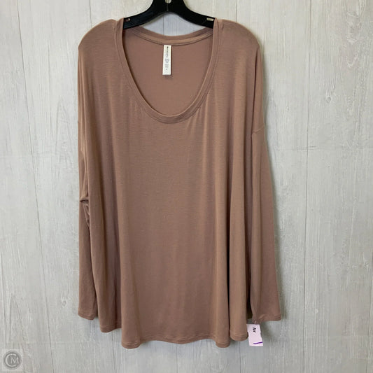 Top 3/4 Sleeve By Athleta In Mauve, Size: 3x