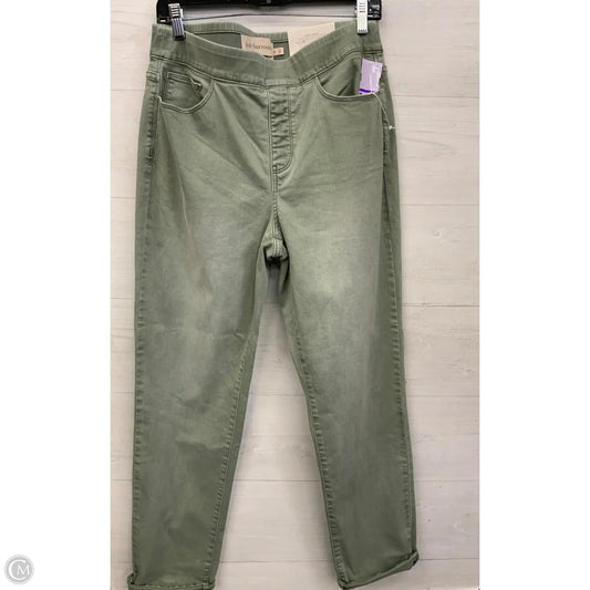 Jeans Straight By Soft Surroundings In Green Denim, Size: 10