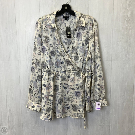 Top Long Sleeve By Torrid In Cream, Size: 1x