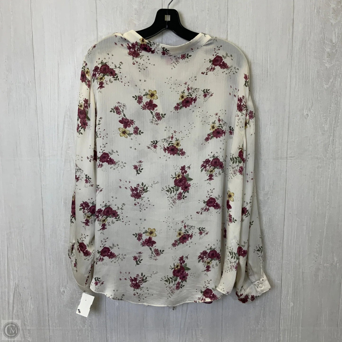 Top Long Sleeve By Vince Camuto In Floral Print, Size: 3x