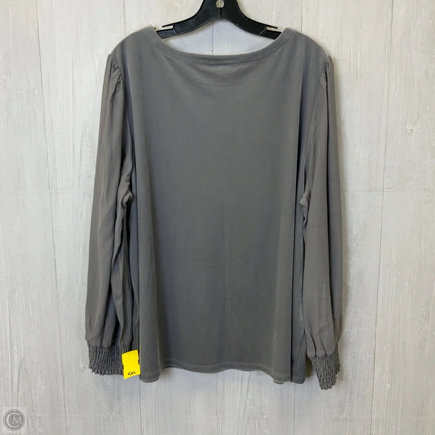 Top Long Sleeve By J. Jill In Grey, Size: 2x