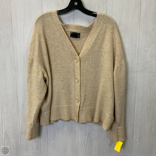 Sweater Cardigan By Asos In Tan, Size: L