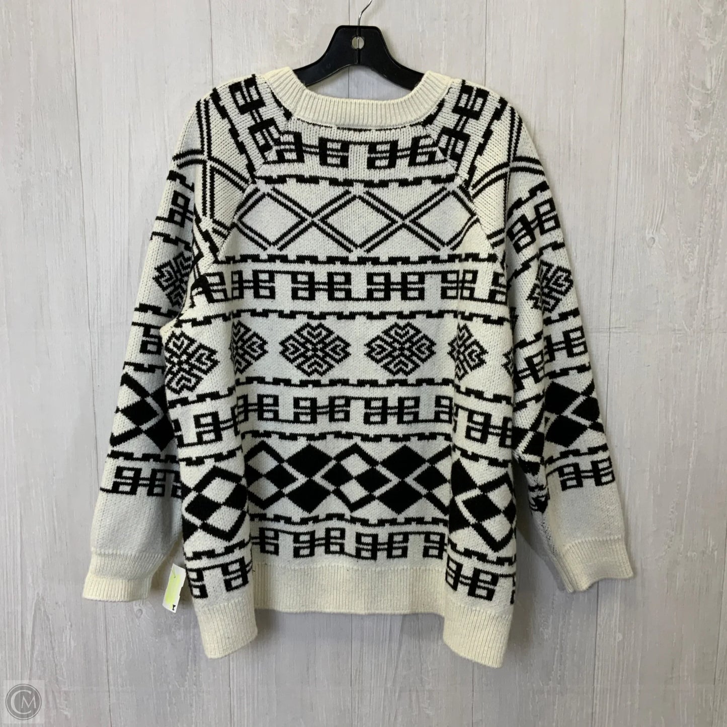 Sweater By Lane Bryant In Black & White, Size: 4x