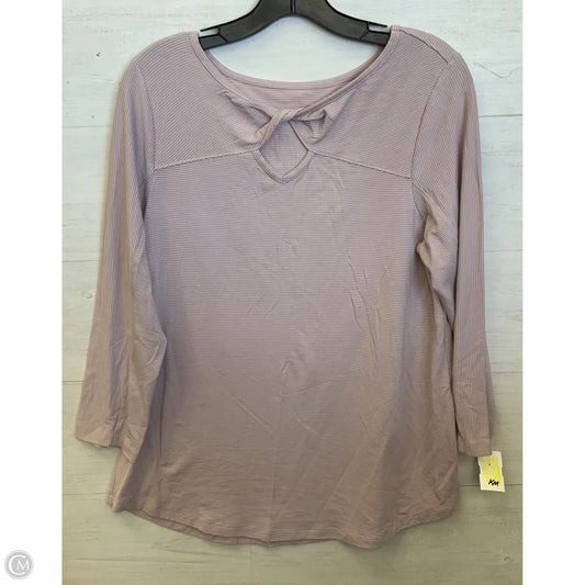 Top Long Sleeve By Soft Surroundings In Striped Pattern, Size: M