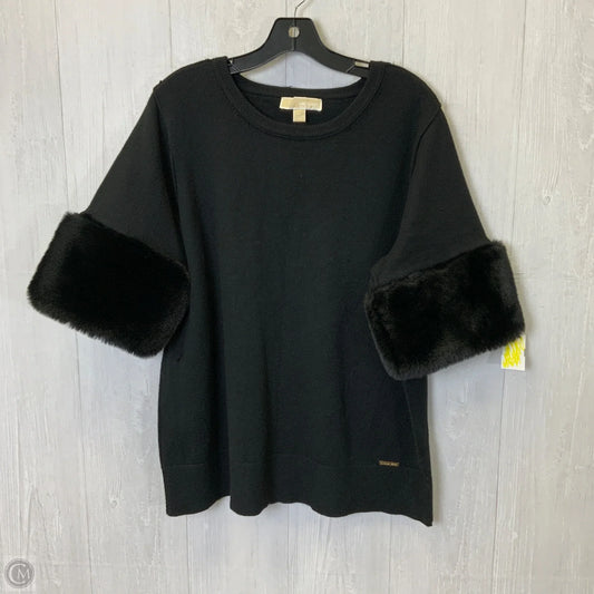 Sweater Short Sleeve By Michael By Michael Kors In Black, Size: Xl