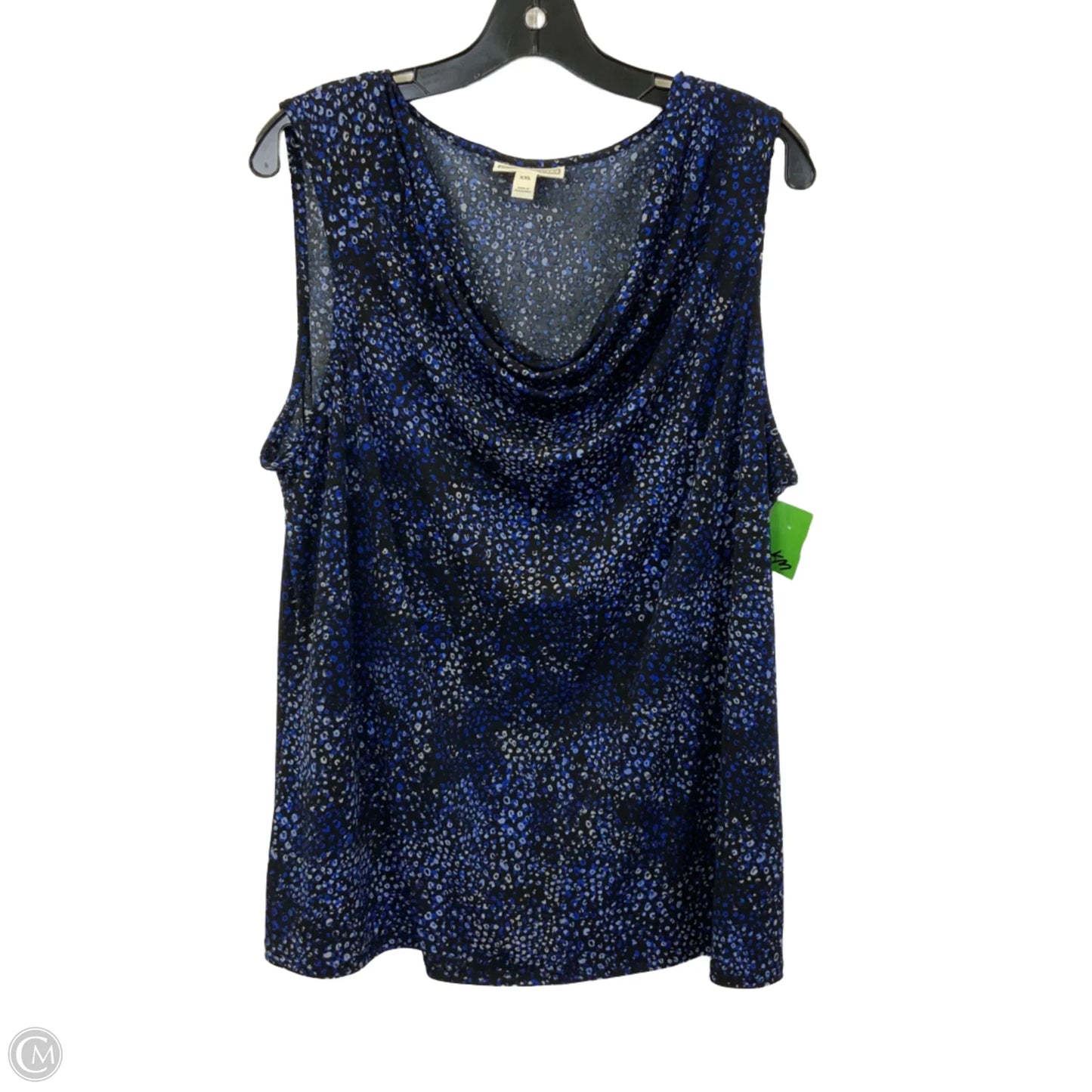 Top Sleeveless By Dana Buchman In Navy, Size: 2x