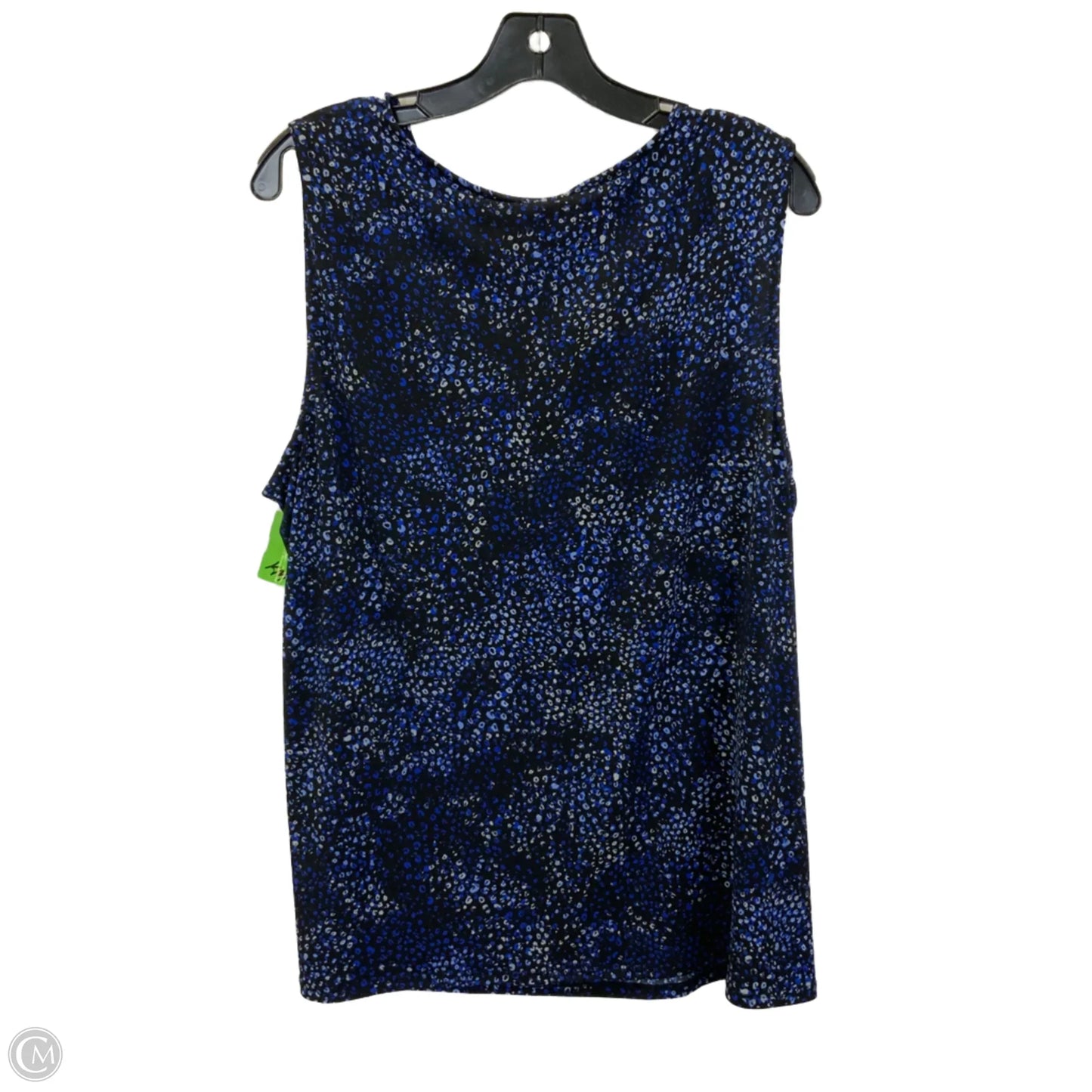 Top Sleeveless By Dana Buchman In Navy, Size: 2x