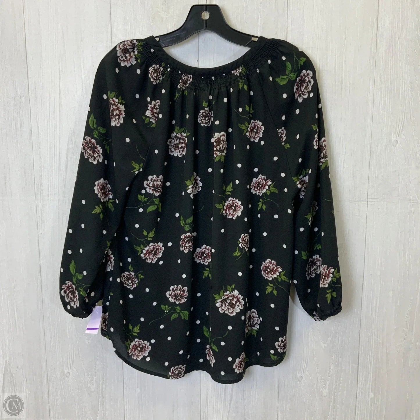 Top Long Sleeve By Zac And Rachel In Black, Size: M