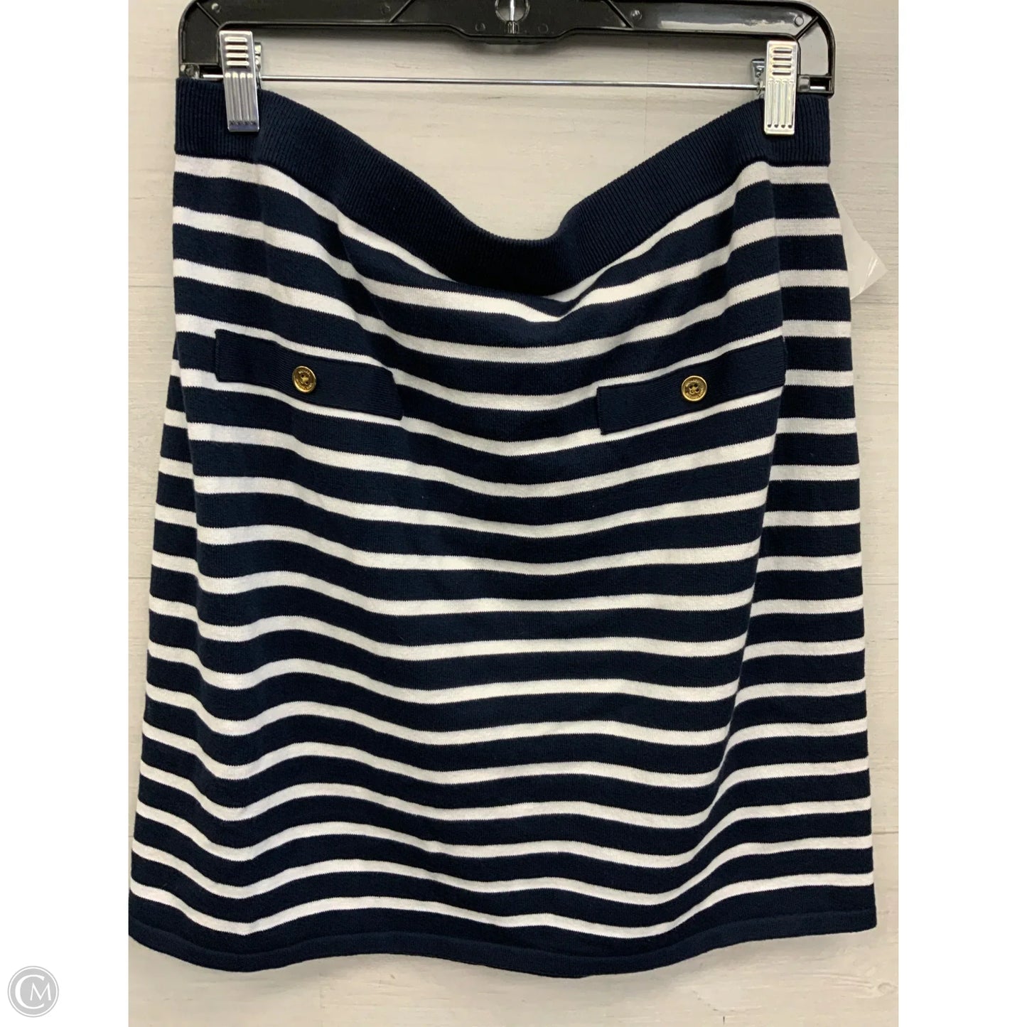 Skirt Mini & Short By Michael By Michael Kors In Blue & White, Size: Xl