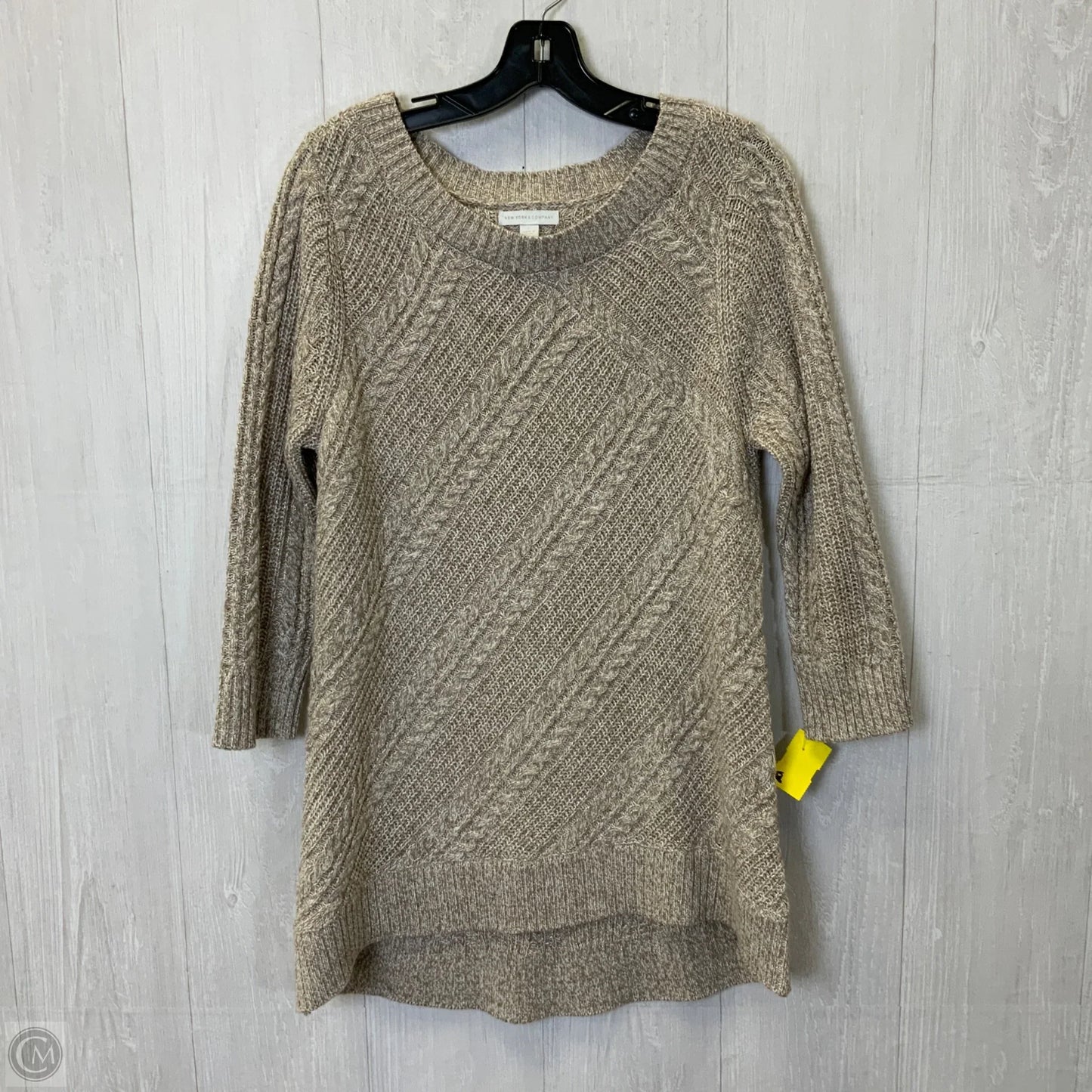 Sweater By New York And Co In Beige, Size: L
