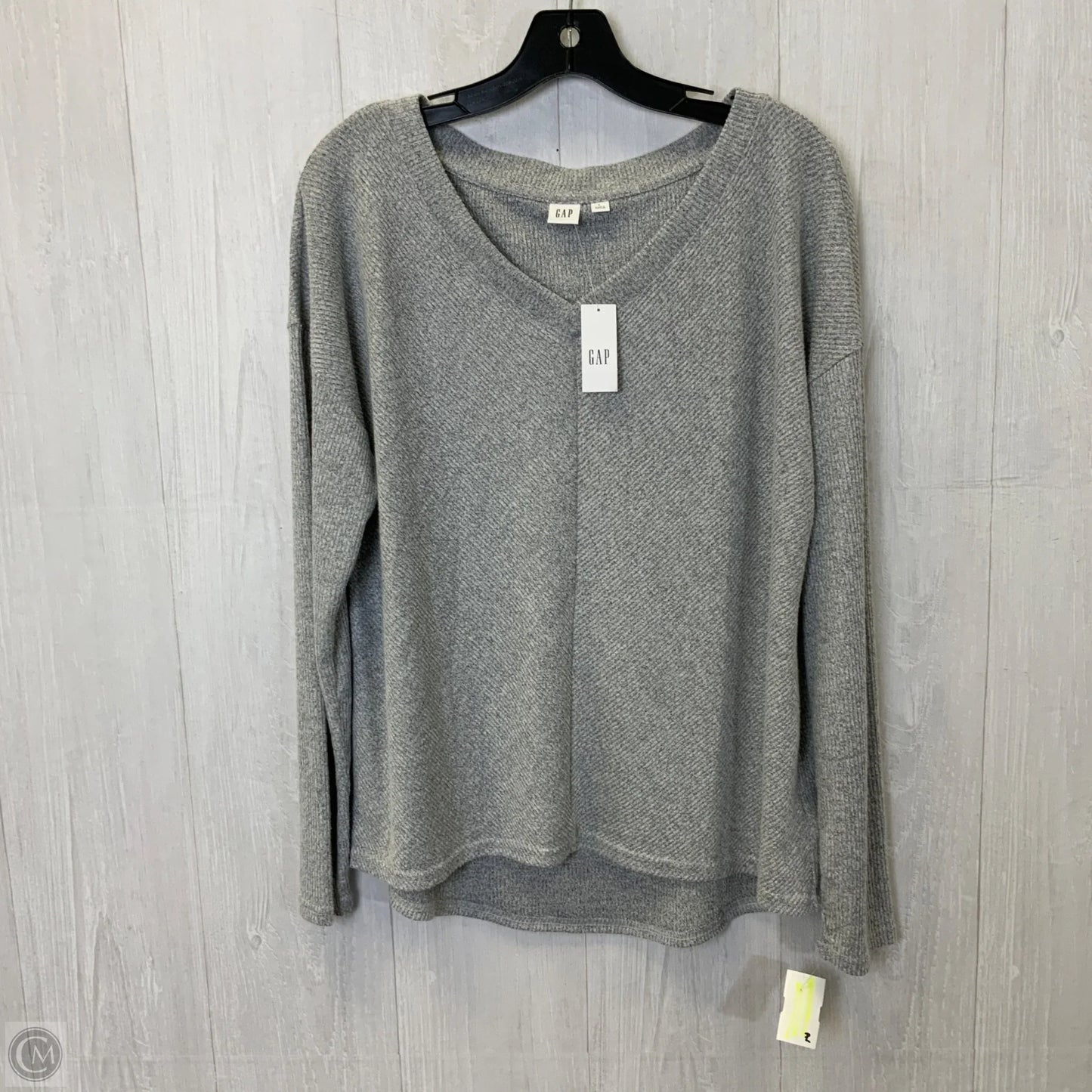 Top Long Sleeve By Gap In Grey, Size: L