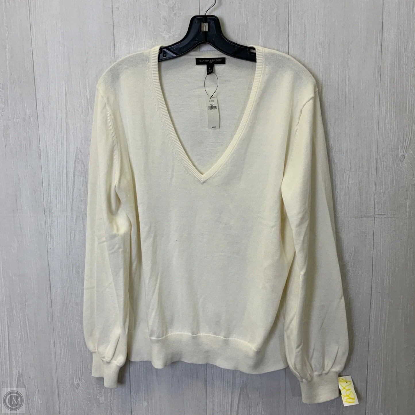 Top Long Sleeve By Banana Republic In ~, Size: L