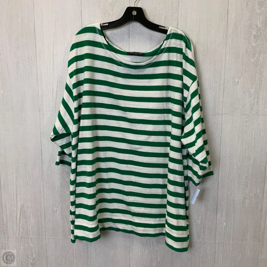 Top Long Sleeve By Lane Bryant In Green, Size: 4x
