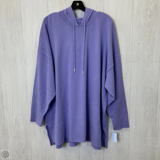 Sweatshirt Hoodie By Tek Gear In Purple, Size: 3x