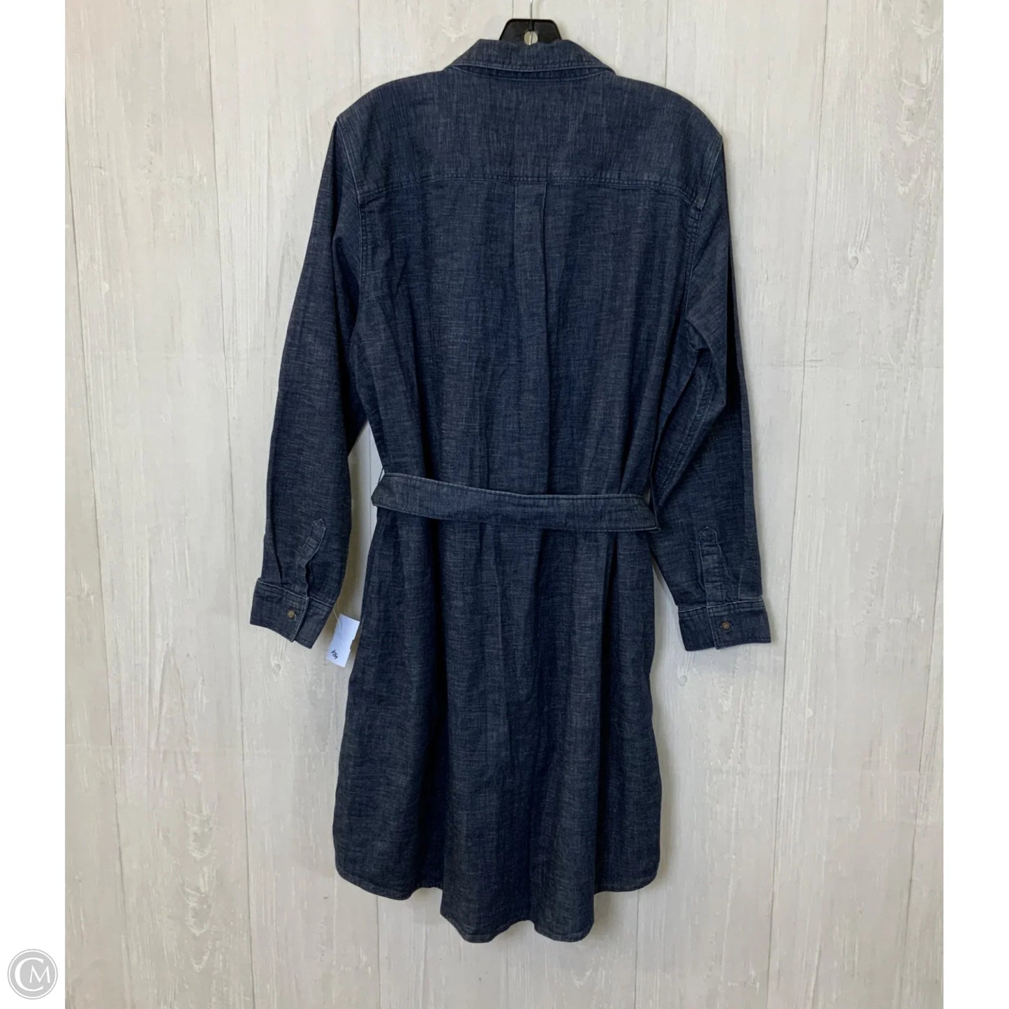 Dress Casual Midi By Lands End In Blue Denim, Size: Xl