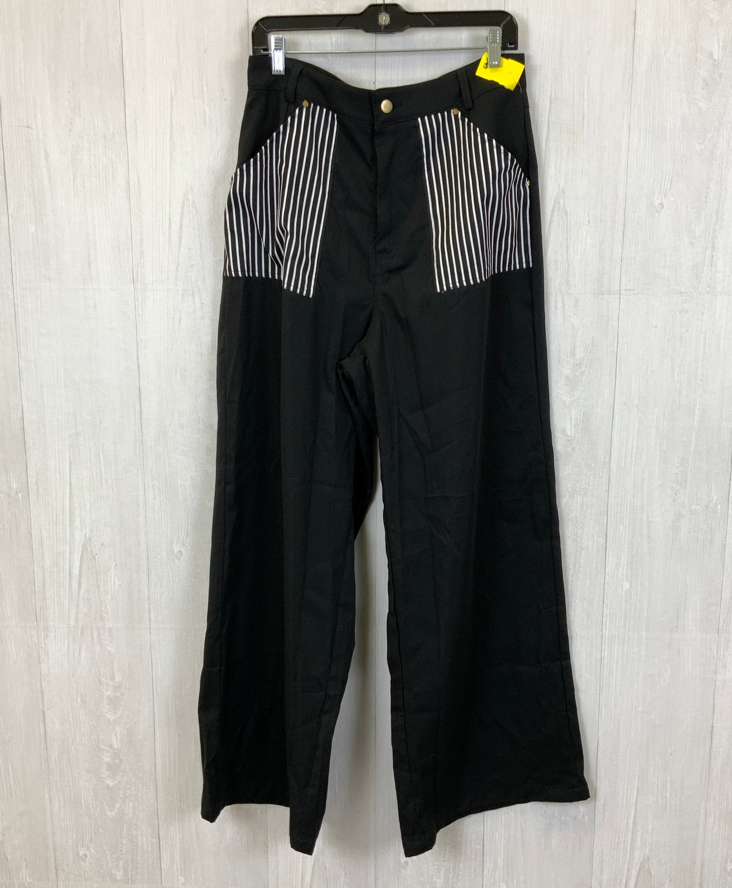 Pants Wide Leg By Shein In Black, Size: 10