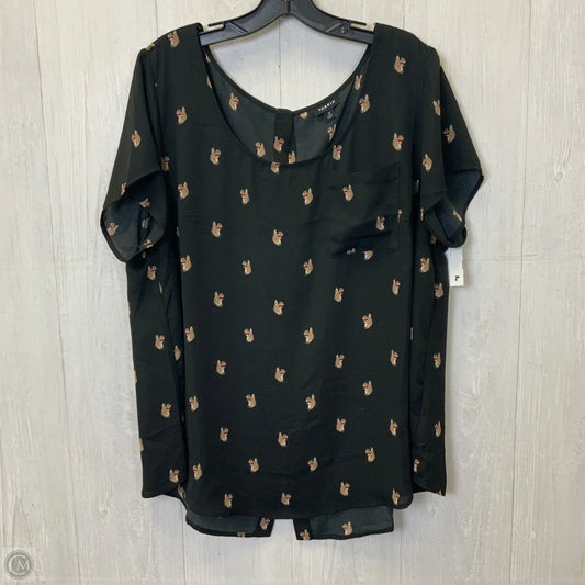 Top Short Sleeve By Torrid In Black, Size: 2x
