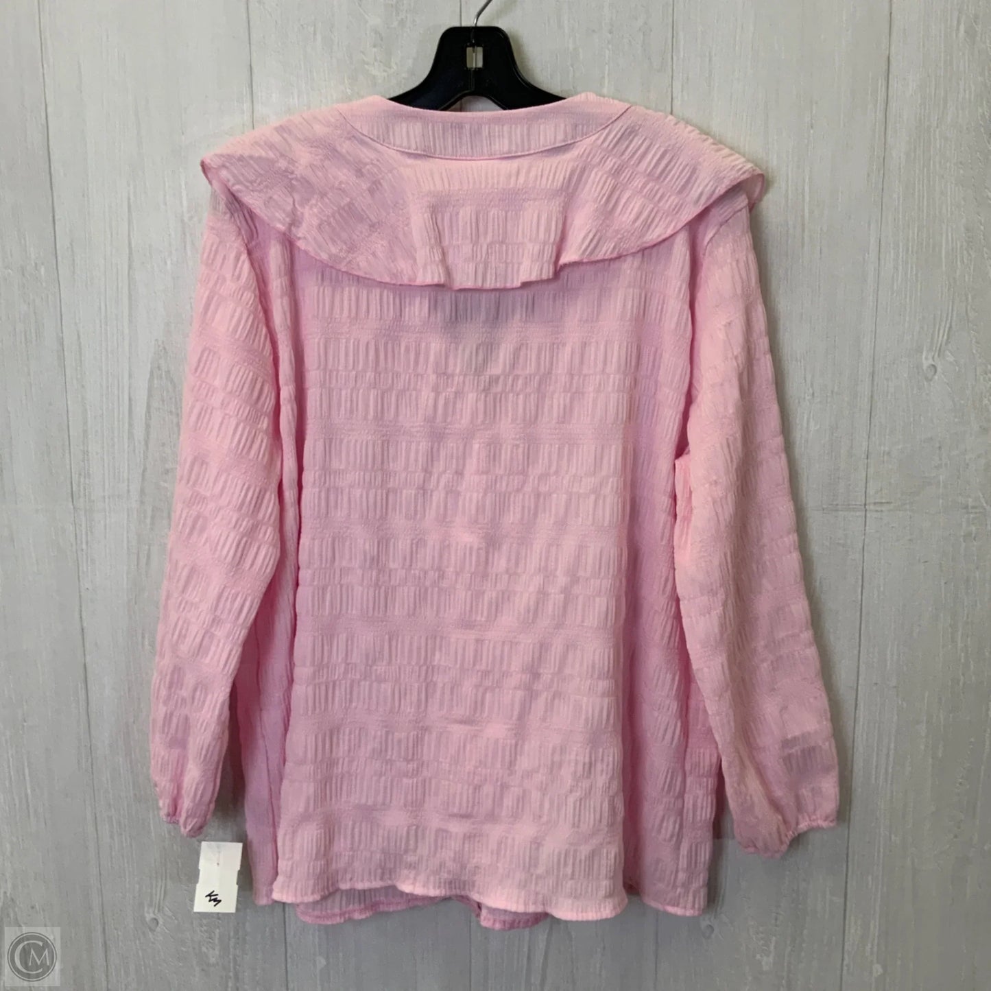 Top Long Sleeve By Clothes Mentor In Pink, Size: 2x