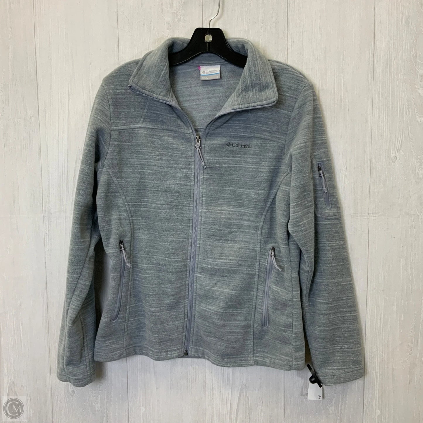 Jacket Fleece By Columbia In Grey, Size: M