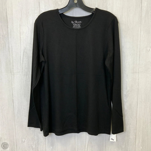 Top Long Sleeve Basic By Chicos In Black, Size: M
