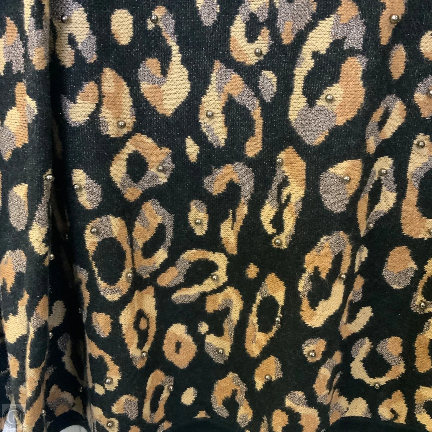 Sweater By Chicos In Leopard Print, Size: Xl