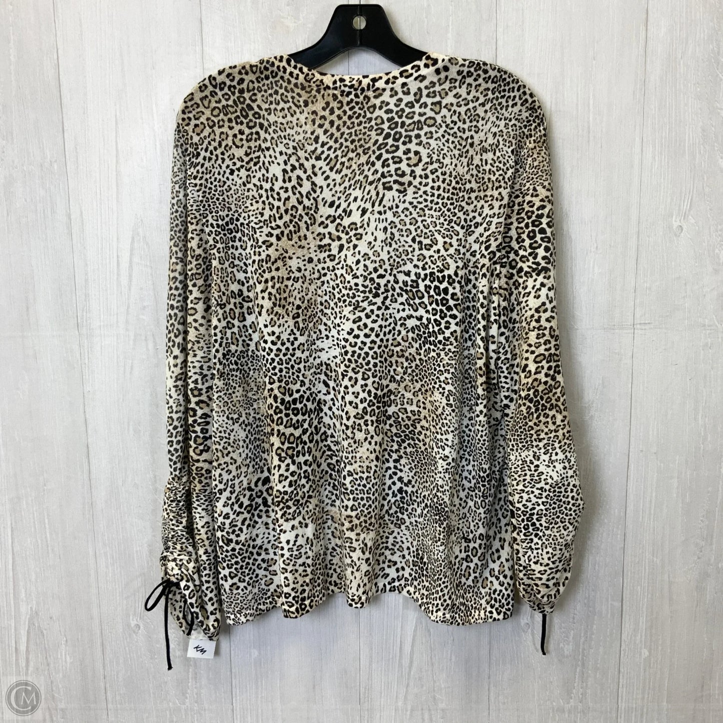 Cardigan By Chicos In Leopard Print, Size: Xl