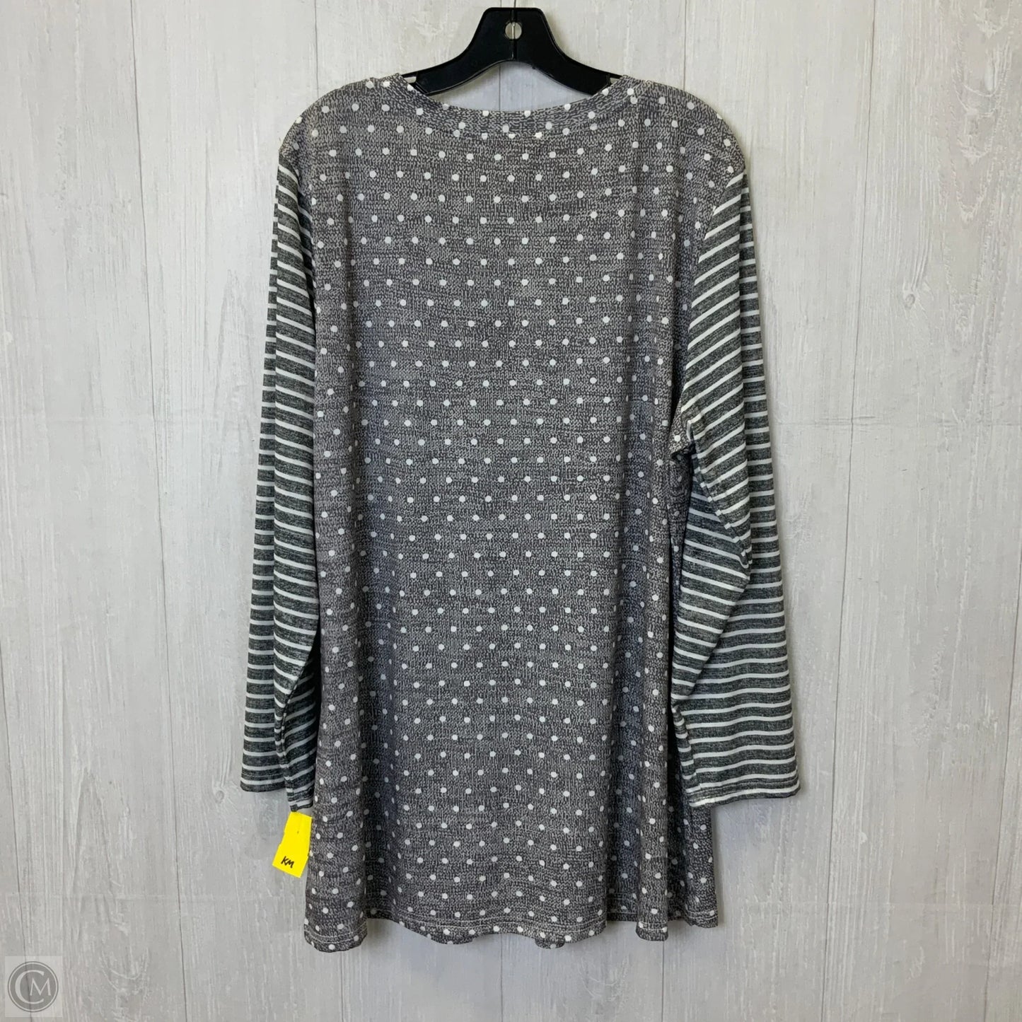 Tunic Long Sleeve By Clothes Mentor In Polkadot Pattern, Size: 2x