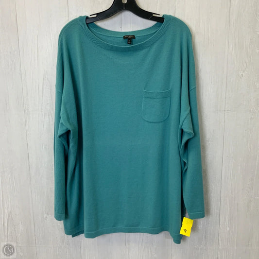 Top Long Sleeve By Talbots In Blue, Size: 3x