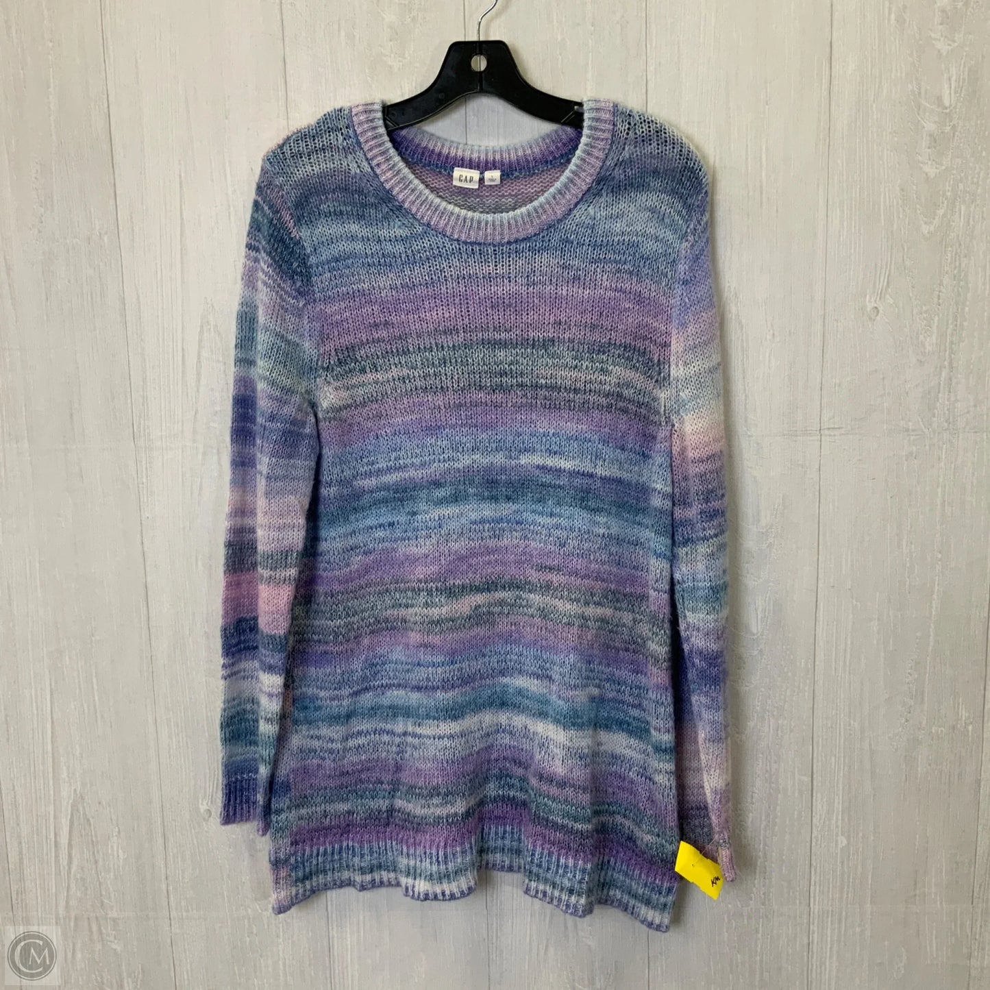Sweater By Gap In Blue & Purple, Size: L