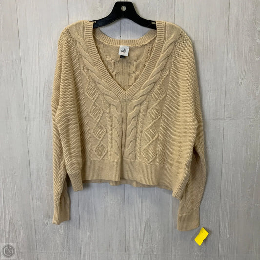 Sweater By Cabi In Cream, Size: L