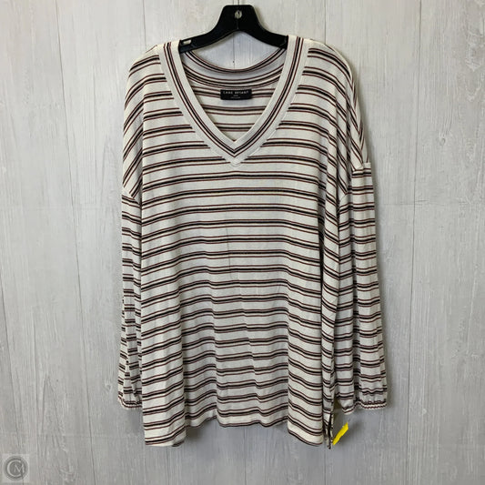 Top Long Sleeve By Lane Bryant In Striped Pattern, Size: 3x