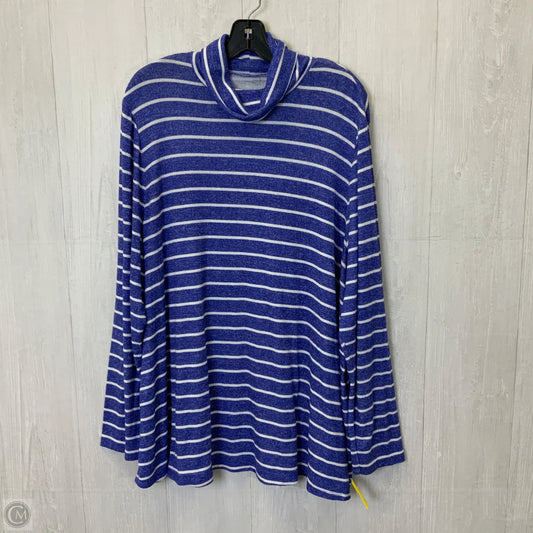 Top Long Sleeve By Lane Bryant In Striped Pattern, Size: 3x