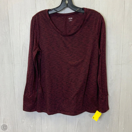Top Long Sleeve Basic By Ana In Maroon, Size: M