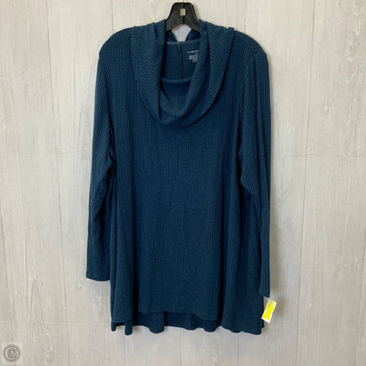 Top Long Sleeve By Lane Bryant In Blue, Size: 3x